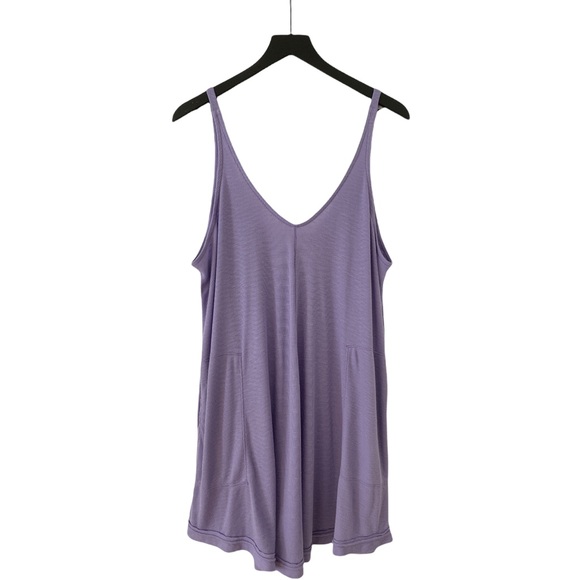 FP BEACH Swing Tank Cover Up Dress - SZ LARGE Lilac